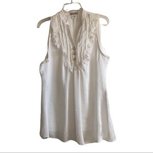 NWOT Lilly Lou Very Feminine White Top